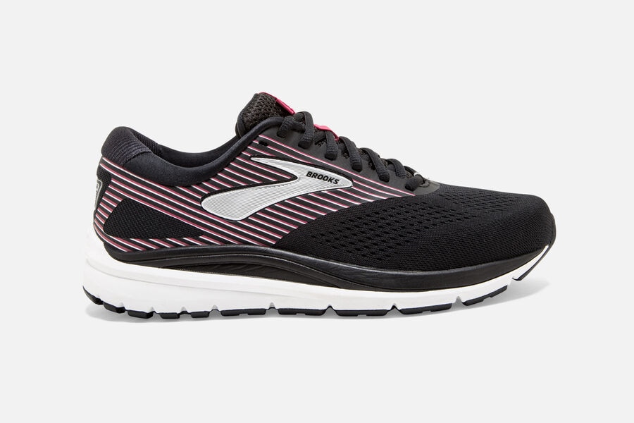 Brooks Addiction 14 Road Running Shoes Womens - Black/Pink/Silver - PDQOT-5623